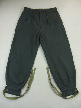 WWii Italy Italian EM Troops M41 Grey Green Wool Trousers