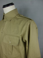 WWII Italy Italian Officer Colonial Tropical Sand Shirt