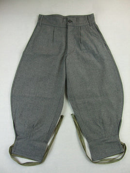 WW2 Italy Italian M35 Salt & Pepper Cotton Breeches Pants