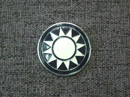 WW2 China KMT Officer Field Cap Insignia Aluminium