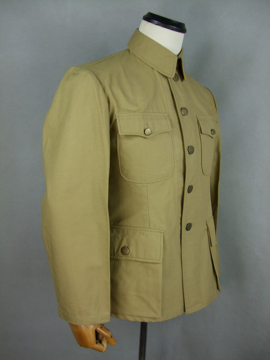 WW2 China KMT Officer Field Jacket Tunic Sand Khaki| Hikimilitariashop
