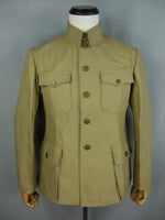 WW2 China KMT Officer Field Jacket Tunic Sand Khaki