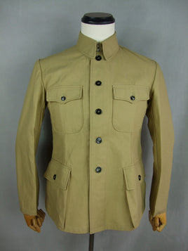 WW2 Chinese KMT Soldier Field Enlisted Jacket Tunic Sand Khaki