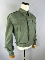 WWII British P37 Battledress Jacket Tunic Overalls Blouses Denim Olive Green