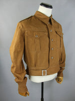 WW2 British P37 Battledress Jacket Tunic Overalls Blouses Denim Brown