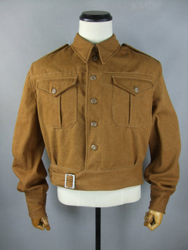 WW2 British P37 Battledress Jacket Tunic Overalls Blouses Denim Brown