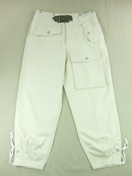 WWII German Heer Panzer Summer HBT Off-white Trousers Pants