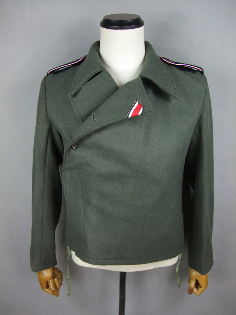 WWII German WH Heer M40 Field Gray Wool Panzer Jacket Tunic ...