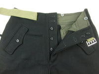 WWII German WH Heer Black Wool Panzer Trousers Pants