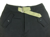 WWII German WH Heer Black Wool Panzer Trousers Pants