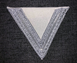 WWII German Sleeve Chevrons Obergefreiter White HBT II