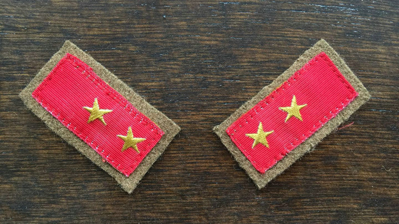 WWII WW2 IJA Japanese Army Private 1st Class Collar Tabs Pair ...