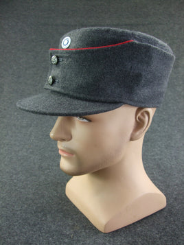 WW2 Finnish Enlisted Soldier Field Cap With Piping Artillery Red
