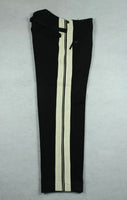 WWII German General Black Gabardine Trousers Pants White Stripes