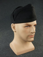 WW2 Italy Italian NFP Black Gabardine Officer Side Cap