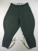 WW2 Italian Grey Green Wool Breeches For Officers Mounted Troops