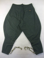 WW2 Italian Grey Green Wool Breeches For Officers Mounted Troops