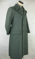 WW2 Italy Italian Gray Green Wool Officer Great Coat Cappotto