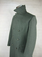 WW2 Italy Italian Gray Green Wool Officer Great Coat Cappotto