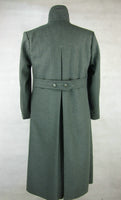 WW2 Italy Italian Gray Green Wool Officer Great Coat Cappotto