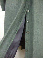 WW2 Italy Italian Gray Green Wool Officer Great Coat Cappotto