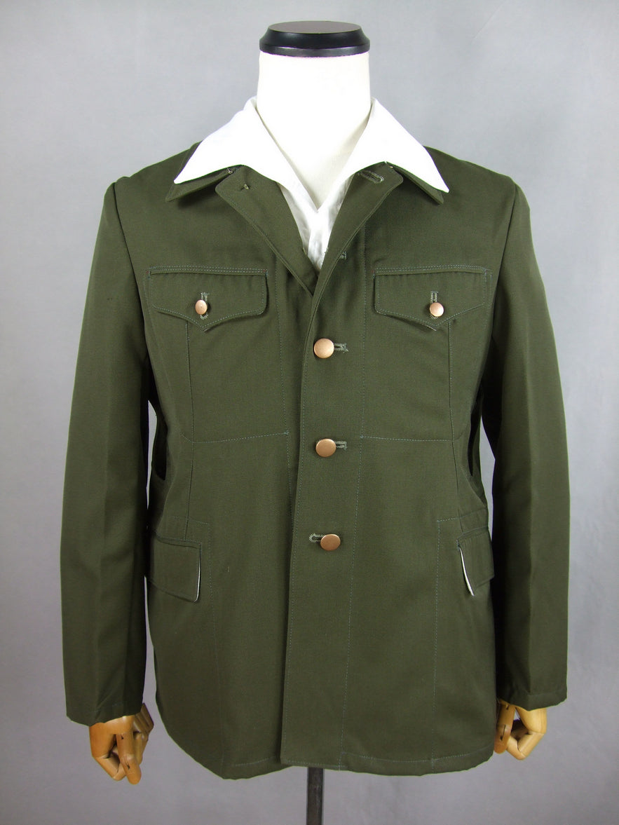 WWII Japanese Officer Tropical Jacket Green Gabardine