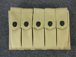 WWII US Army Thompson Magazine Pouch 5CELL TOP REPRO