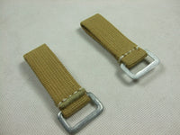 WW2 German Soldier DAK EM Y-Straps Webbing D-ring X2